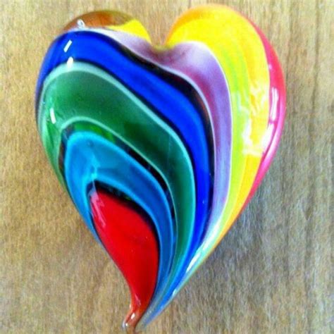 Colorful Heart Glass Heart Blog Colors Rainbow Heart
