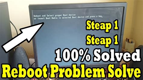 Reboot And Select Proper Boot Device Windows 7 Reboot Problem