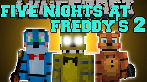 Minecraft Five Nights At Freddys 2 Mod Jumpscares Golden Freddy
