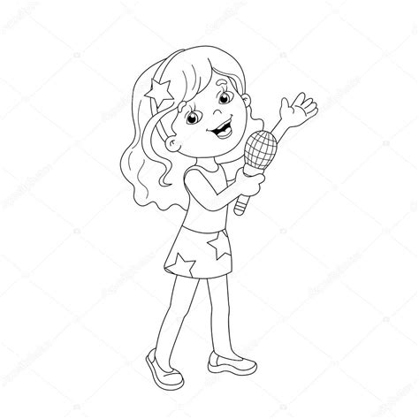 Singing Coloring Coloring Pages