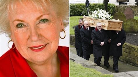 tributes as denise robertson s funeral takes place itv news
