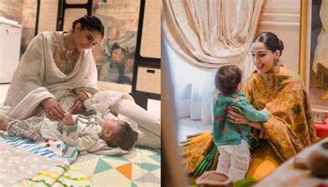 sonam kapoor shares pictures from son vayu s first birthday who looks adorable in green kurta