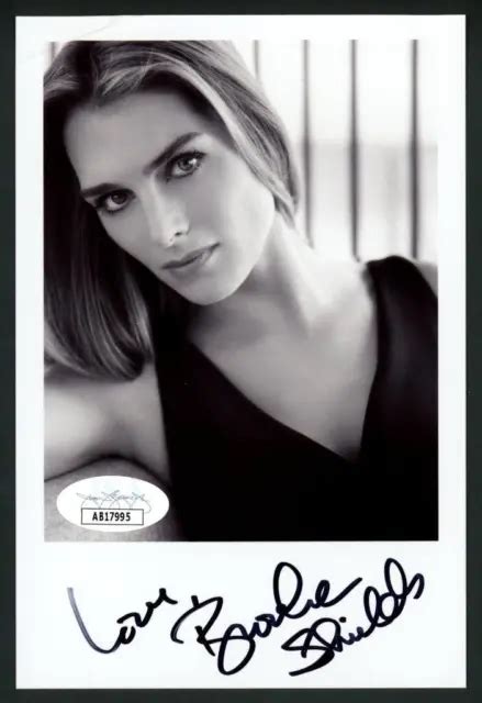 Brooke Shields Signed 4x6 Photo Actressmodel Autograph Jsa