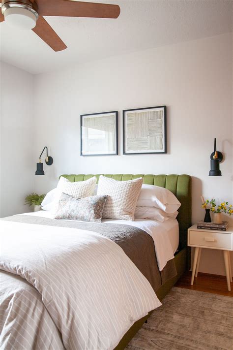 updated midcentury modern guest bedroom reveal one room challenge week 8 guest bedroom design