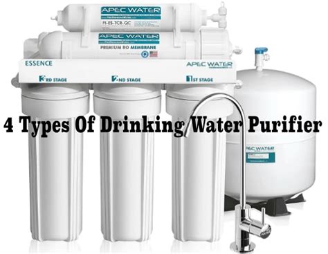 4 Types Of Drinking Water Purifiers For Home Householdmag