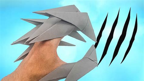 How To Make Origami Claws From A4 Paper Youtube