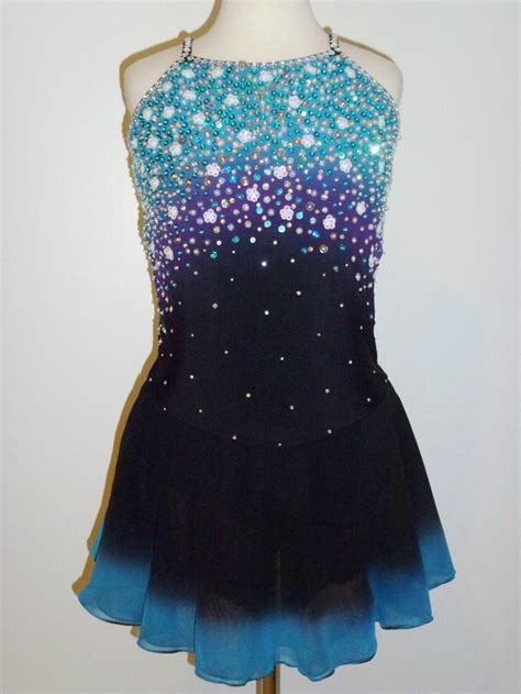 Beautiful Ice Figure Skating Dress Size Custom Made To Fit