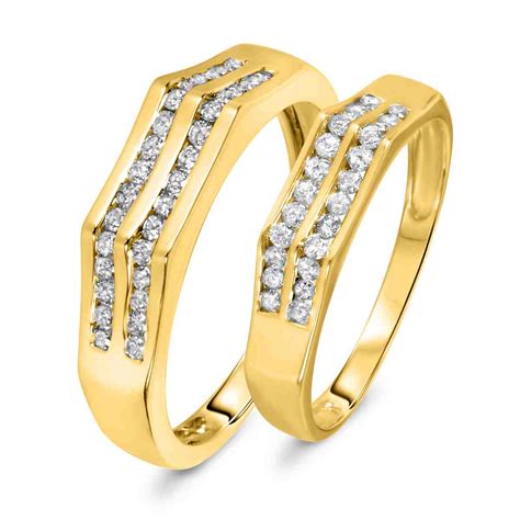 Matching Yellow Gold Wedding Bands 