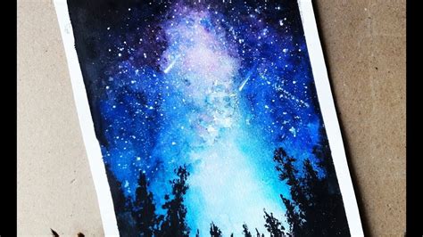 How To Make Water Color Galaxy Painting Beautiful