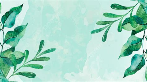 Green 888 Powerpoint Background Leaves High Quality Images