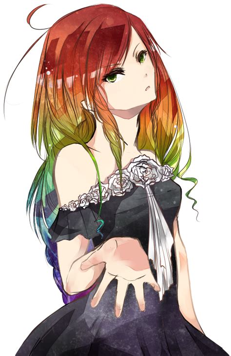 The Girl With The Rainbow Hair By Fairyn On Deviantart