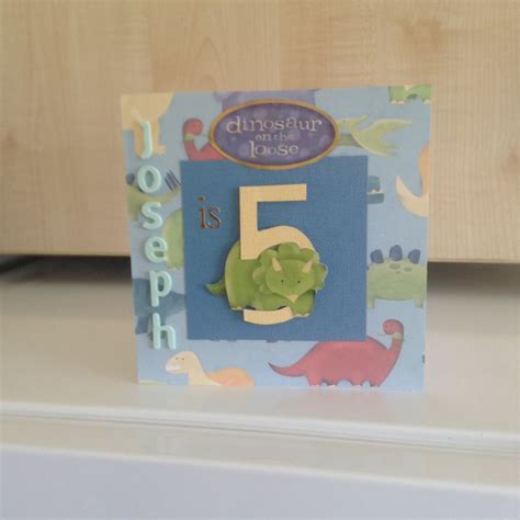 Birthday card for 5 year old boy. Pin auf Card Ideas 2
