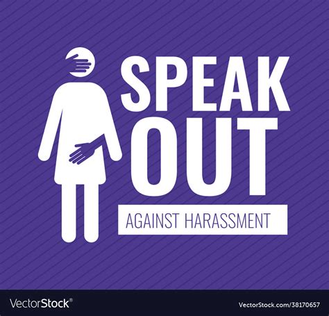 sexual harassment poster royalty free vector image