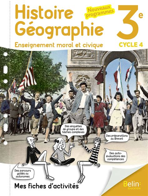 Édulib Cahier Dactivités Histoire Géographie Emc 3e Ed 2017 Manuel