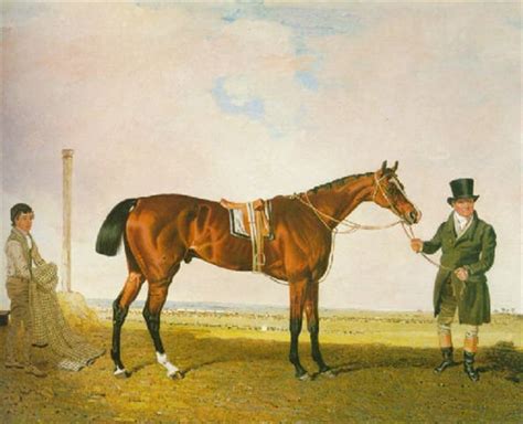 Mameluke A Bay Racehorse Held By His Trainer Edwards With A Groom