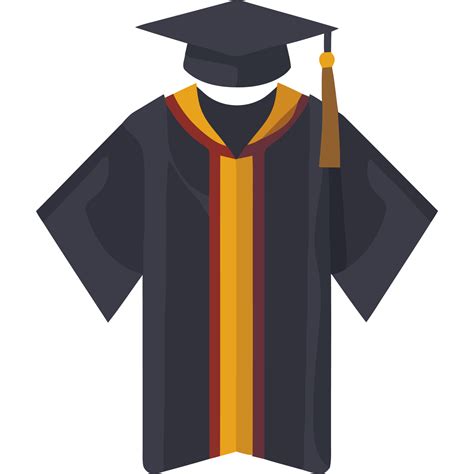 Education Success Symbolized By Graduation Robe Icon Isolated 24638521 Png
