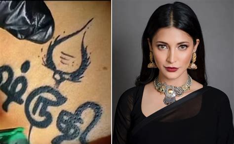Shruti Haasan Gets A New Tattoo Of Murugans Vel In Tamil New Tattoo Viral Sakshi
