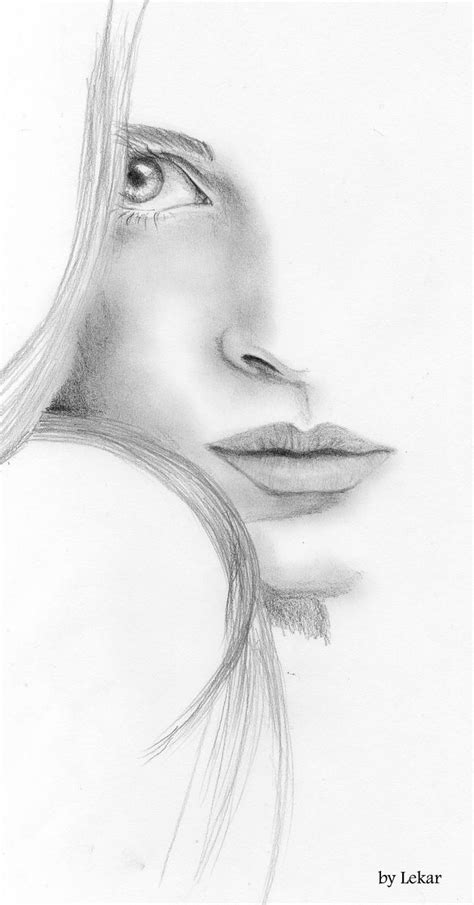 Woman Face Sketch By Lanfear Chess On Deviantart