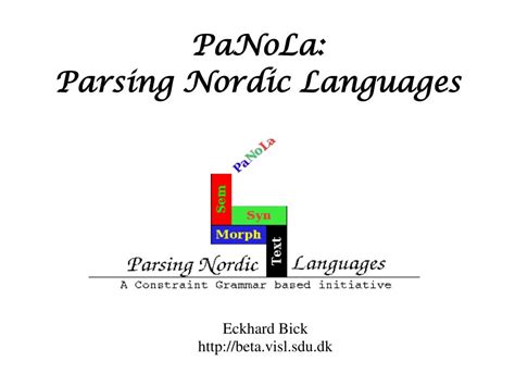 Ppt Panola Parsing Nordic Languages Powerpoint Presentation Free