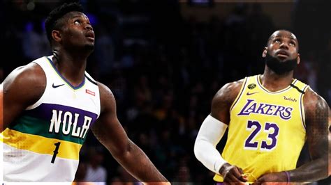 Zion Williamson Vs Lebron James Los Angles Lakers Vs New Orleans