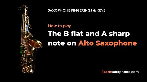 How To Play B Flat And A Sharp On Alto Saxophone 2024