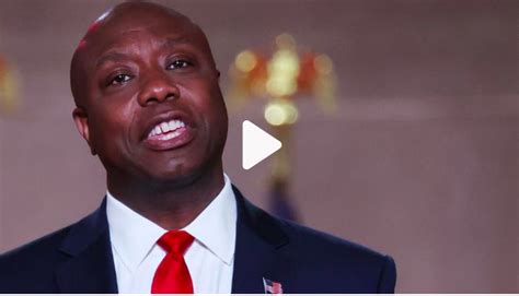 This time, he and the spotlight have found each other. Sen Tim Scott Addresses Racial Inequality at RNC Speech - CD Media