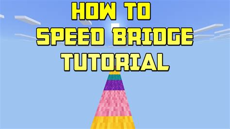 How To Speed Bridge In Minecraft Bedrock Youtube