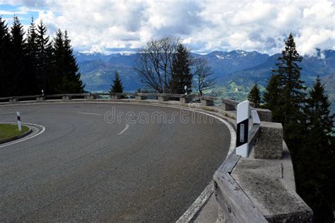Mountain Road Curve On German Alps Stock Image Image Of Curve Drive