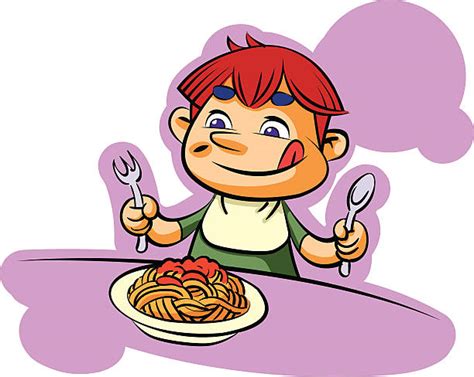 Best Drawing Of A Hungry Kids Illustrations Royalty Free Vector