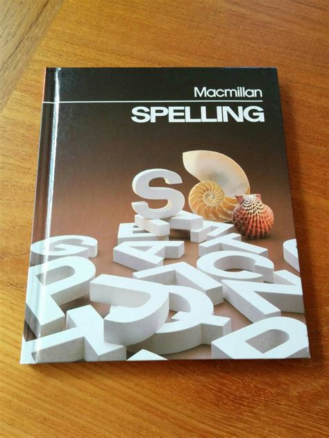 Vintage Spelling Textbook Macmillan Hardcover 1980s
