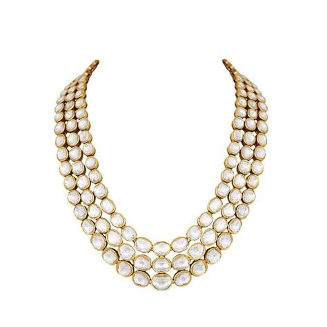 Radiant Zenia Necklace With Uncut Diamonds By Anita Dongre