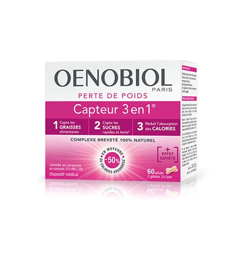 Oenobiol Capteur 3 En 1 60 Gélules Para Center