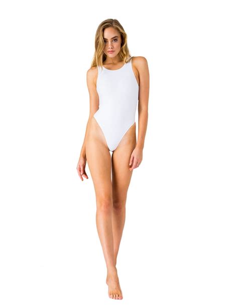 Sheridyn Swimwear Bathers Baywatch Style High Cut High Leg One Piece Swimsuit Ebay