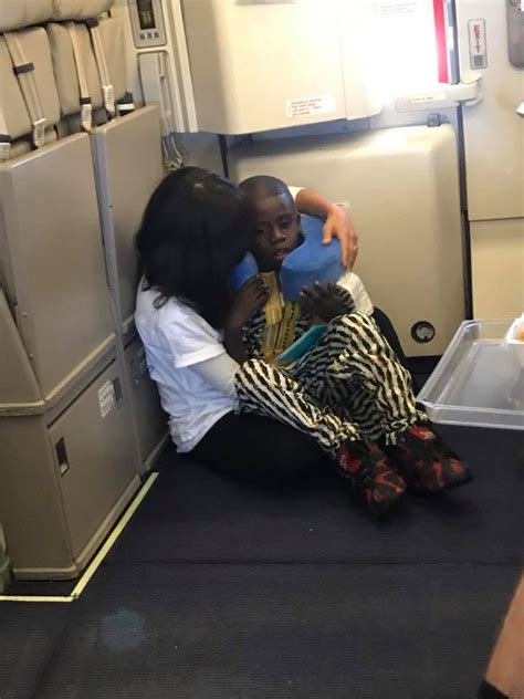 Kind Stranger Offers Help To Autistic Boy Who Broke Down On Flight Stuns Crowd In To Silence