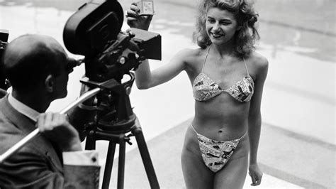 what did the first bikini look like the first bikini was super scandalous marie claire