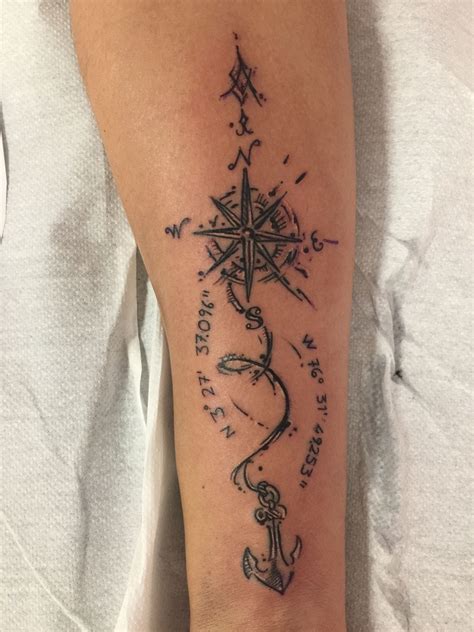 Compass And Anchor Compass Rose Tattoo Rose Tattoos For Men