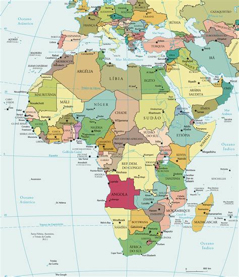 Mapa Político Da Africa