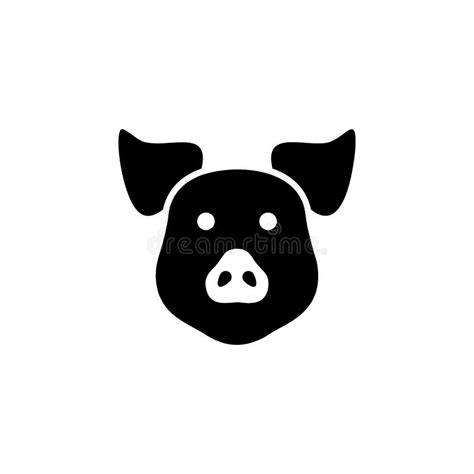 Pig Head Icon Vector Illustration Stock Vector Illustration Of Icon