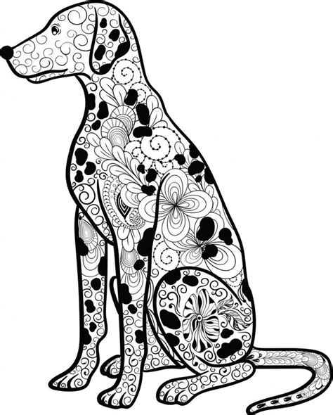 Schatzkarte zum ausdrucken | frecher fratz. Mandala Hund Dalmatiner | Ausmalen, Ausmalbilder
