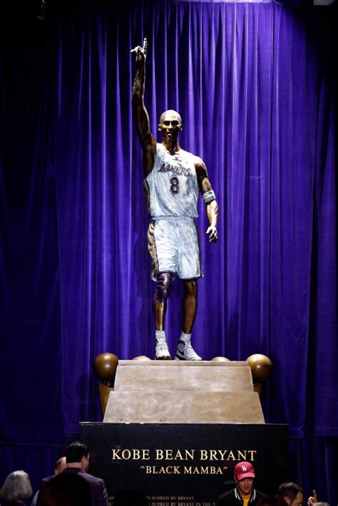 Kobe Bryant Honored With 19 Foot Bronze Statue At Lakers Arena