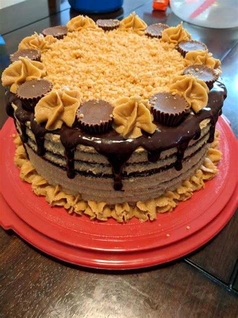 Reeses Cake For My Own Birthday Rbaking