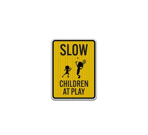 Shop For Slow Children At Play Aluminum Sign Egr Reflective Best