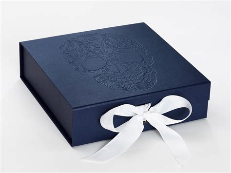 Navy Blue Luxury T Boxes And Wholesale T Packaging Foldabox Usa