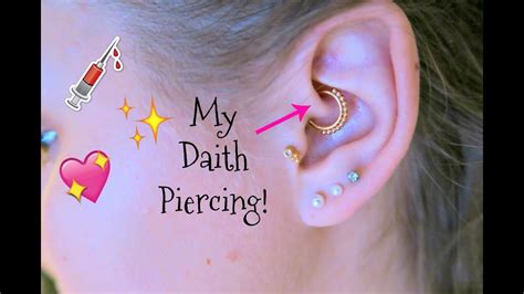My Daith Piercing And Triple Forward Helix Update Youtube