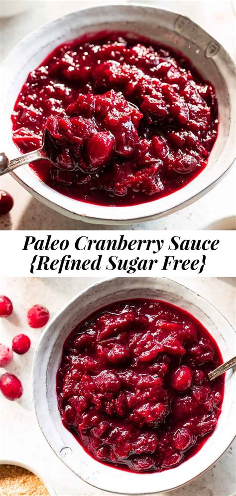 Homemade Paleo Cranberry Sauce Paleo Running Momma