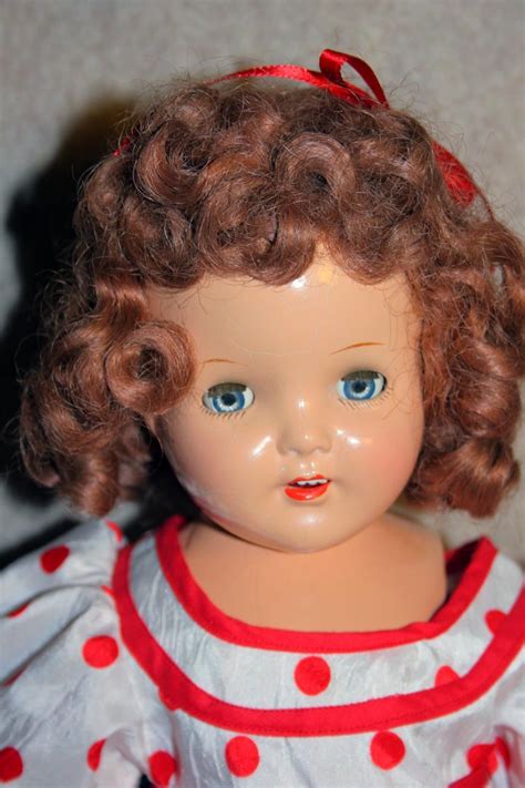 shirley temple doll composition look a like 19 from 1930 s unmarked from holichs dolls on ruby lane