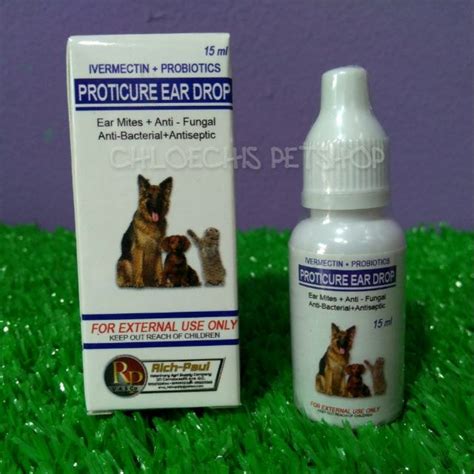 Antifungal Ear Drops 15ml For Cat Dog Ear Mites Infection