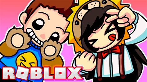 Turning Ourselves Into A Cartoon Character Roblox Youtube