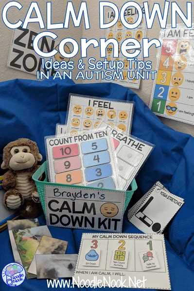 Calm Down Corner Ideas And Set Up Tips In An Autism Unit Or Sped