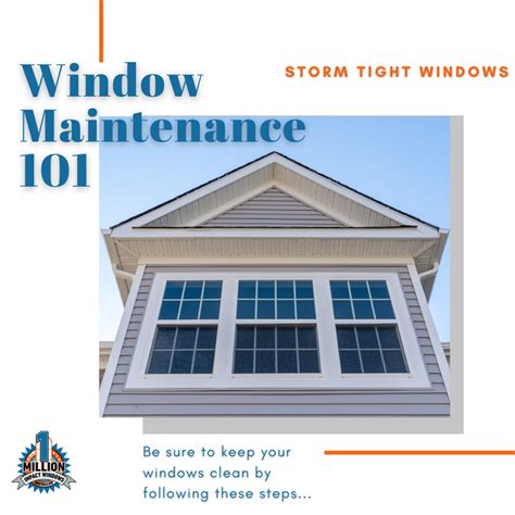 Window Maintenance 101